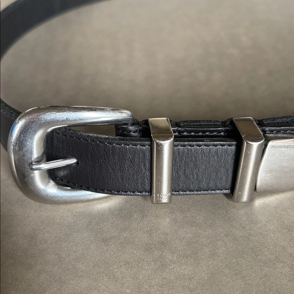 CELINE Western belt 25mm size 80 - Picture 3 of 8